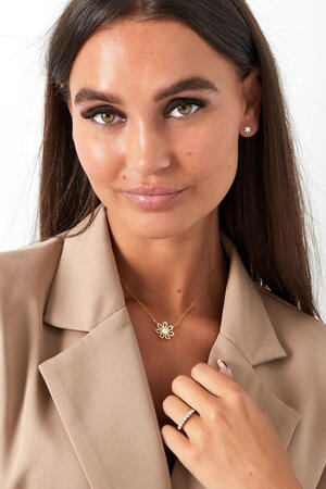 Ring small stones in a row - Gold Color - 16 h5 Picture3