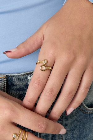 Stainless Steel Minimalist Rings circle Casual Daily Simple Series Women's jewelry h5 Picture2