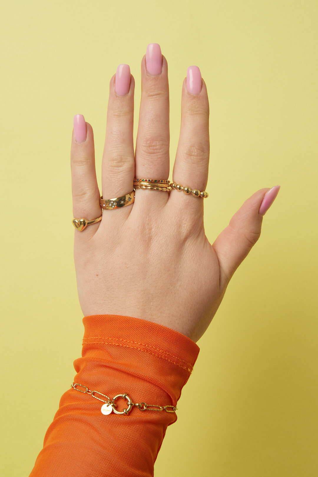 Statement-Ring mit Perlen