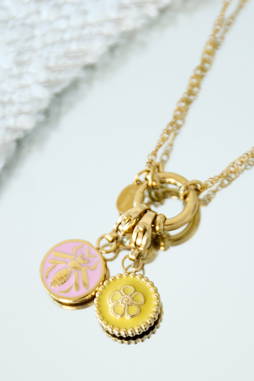 Stainless Steel Jewelry Charms Flower Casual Daily h5 Picture2