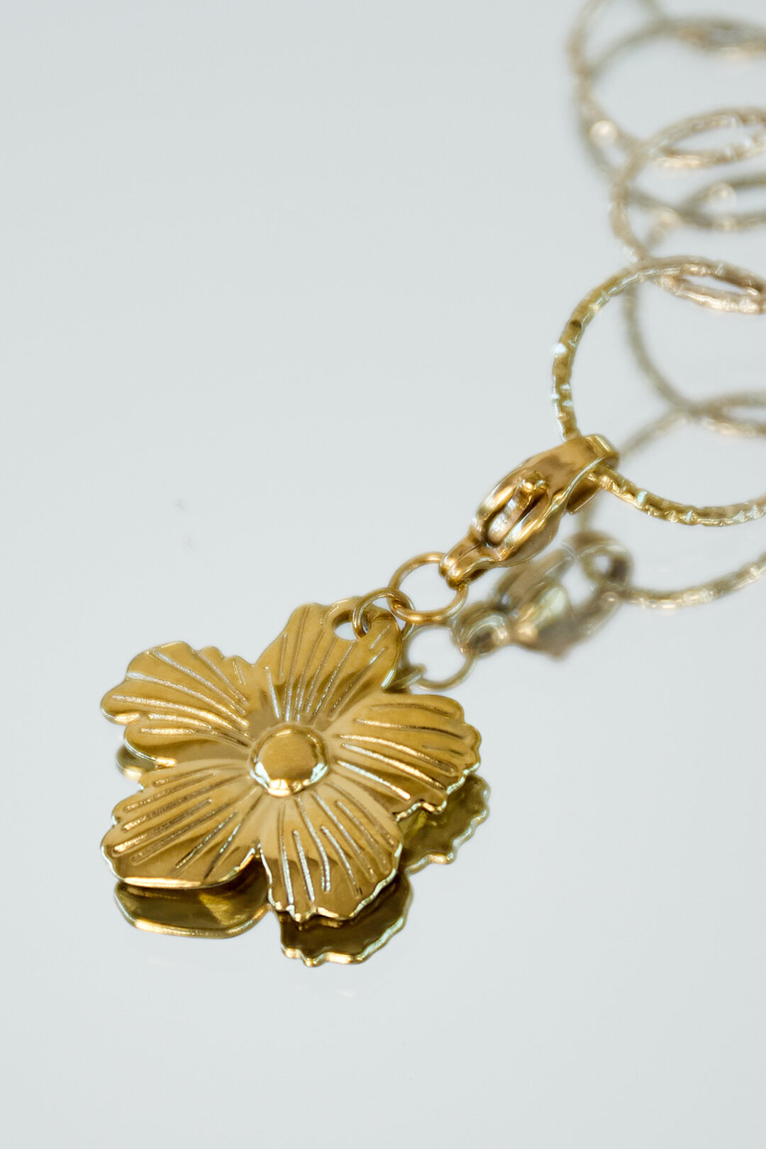Stainless Steel Jewelry Charms Flower Casual Daily h5Picture3