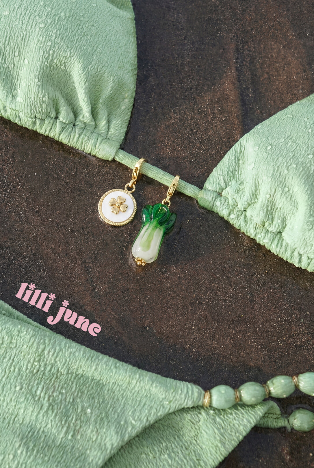Jewelry charm clover in coin DIY h5 Picture2