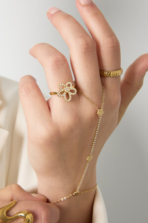 Ring with inlaid flower h5 Picture2