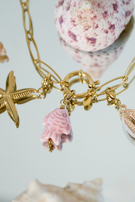 Mini fish jewelry charm