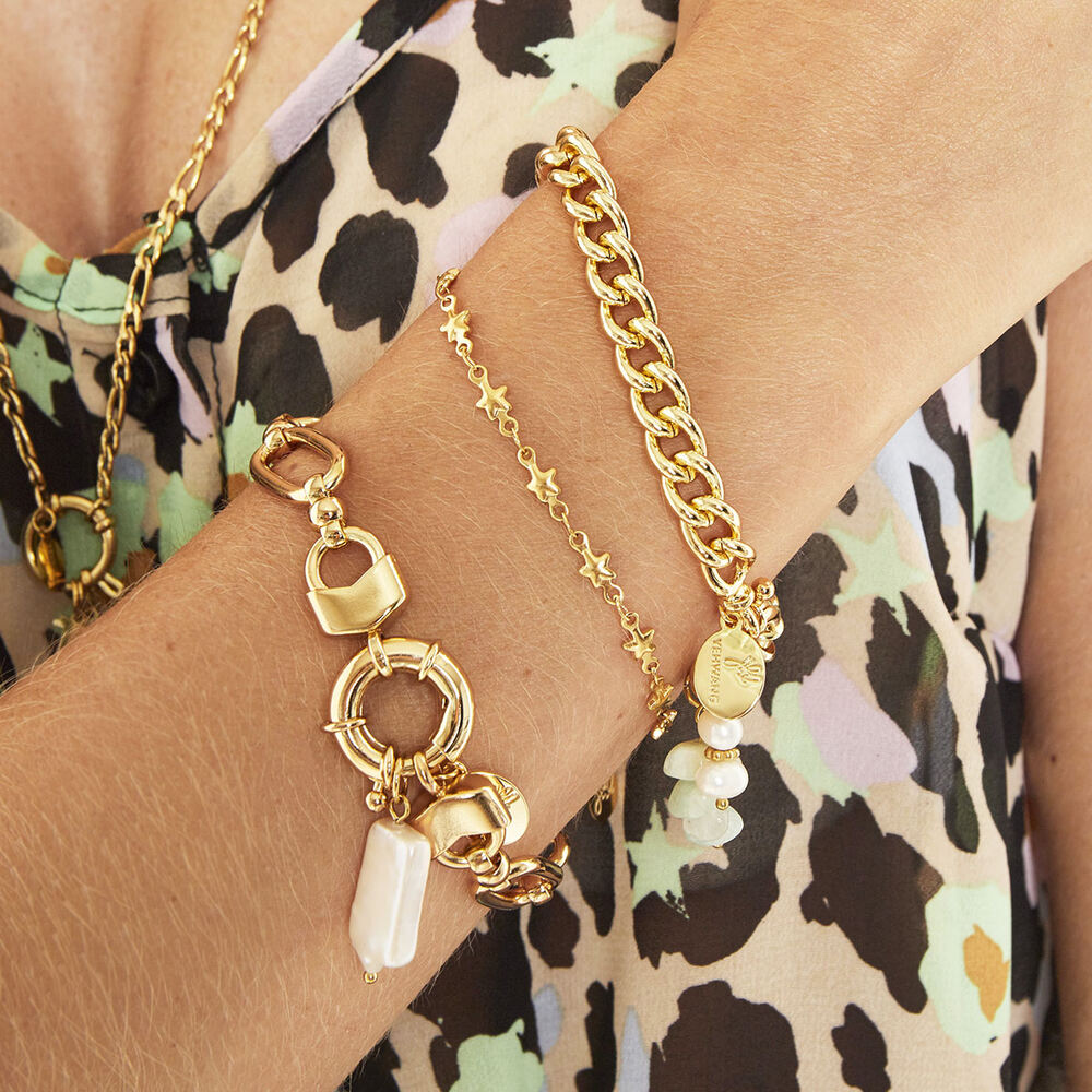 Pulsera chained star Plata Acero inoxidable h5Imagen2