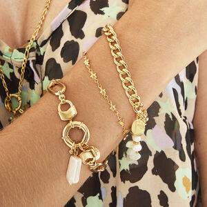 Pulsera chained star Plata Acero inoxidable h5 Imagen2