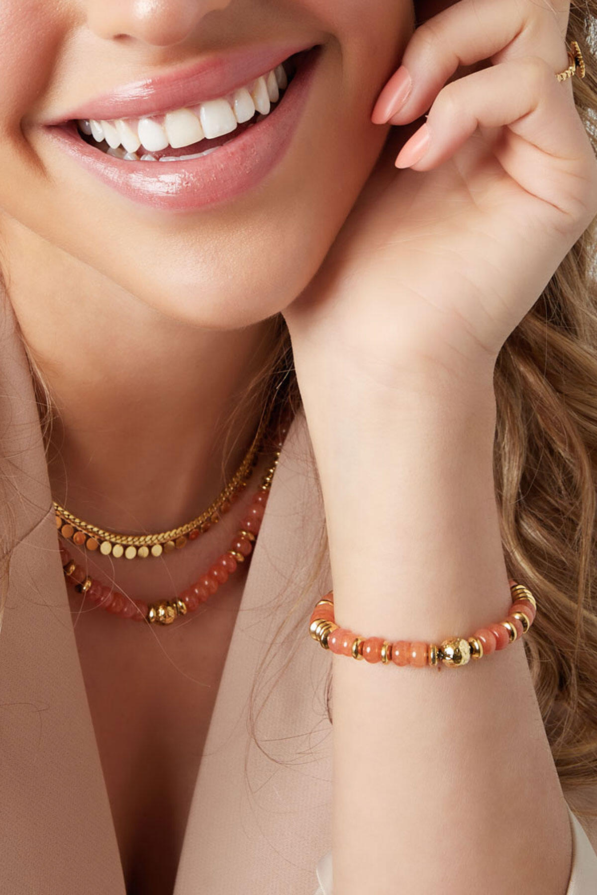 Bracciale pietre colorate - multi pietra h5 Immagine3