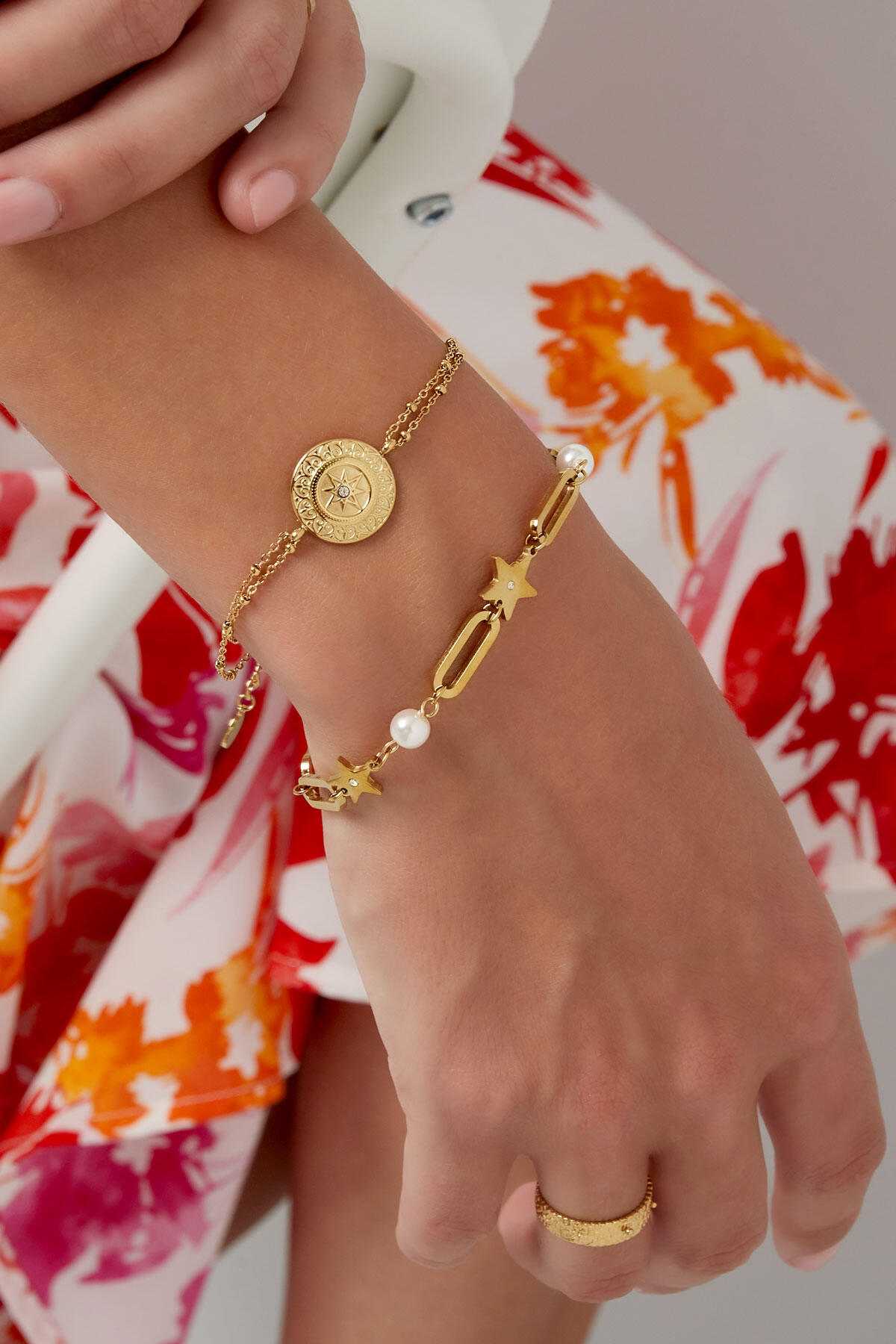 double bracelet star coin 2