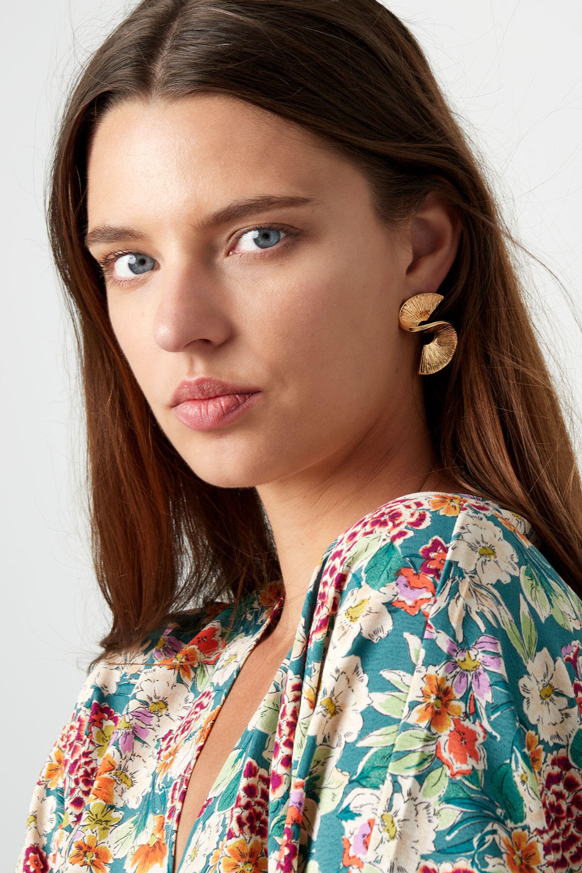Earrings S-shape - Silver Color color 2