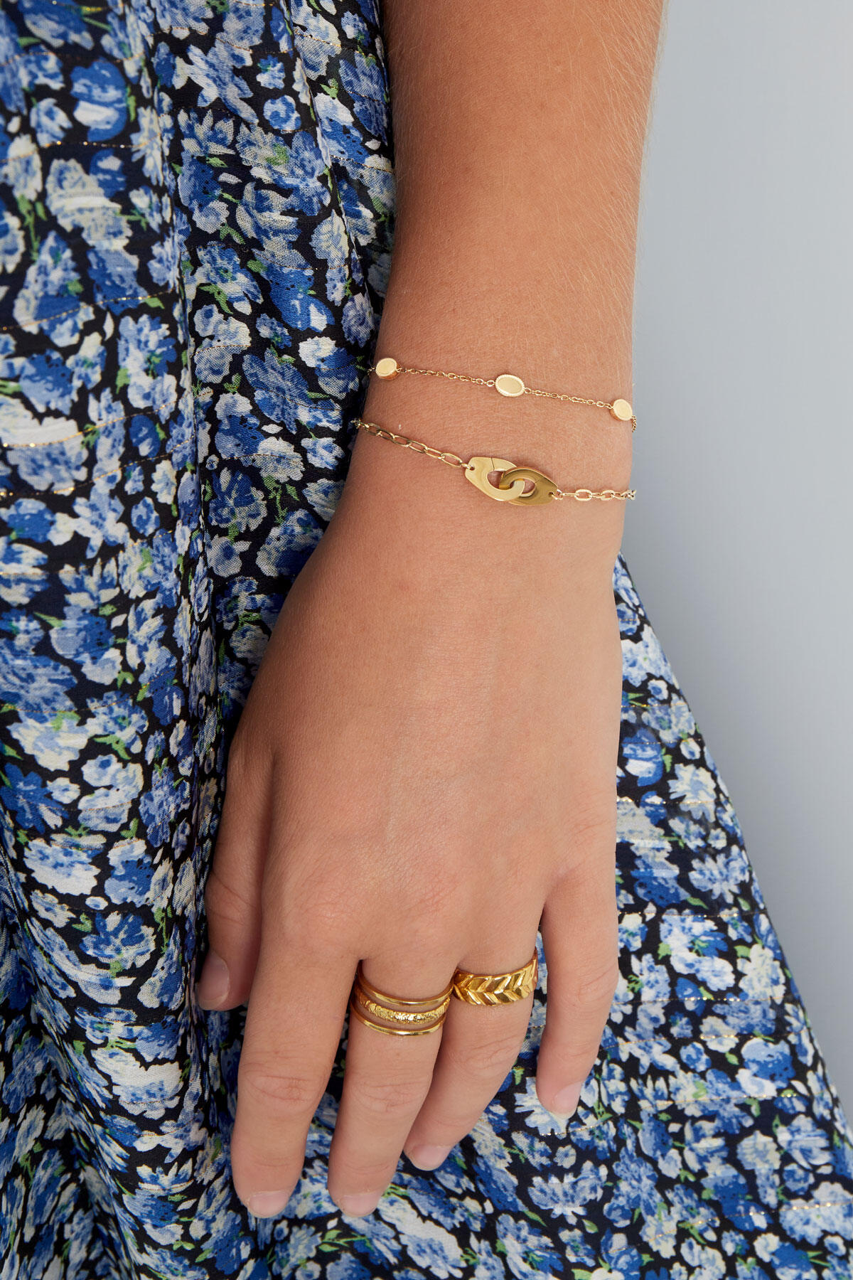 armband vintage 3 bedels Afbeelding2