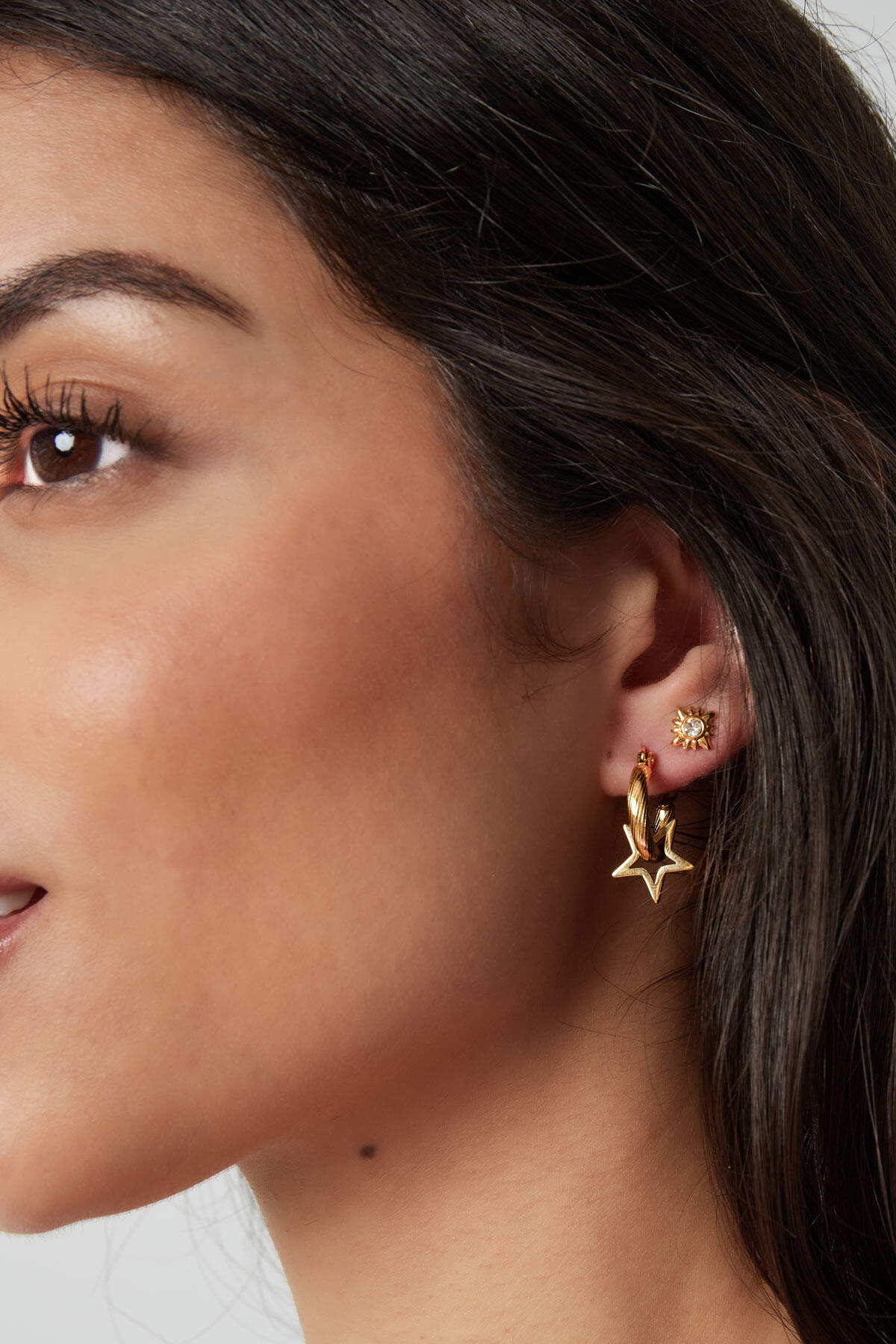 boucles d'oreilles torsadées avec étoile h5 Image3
