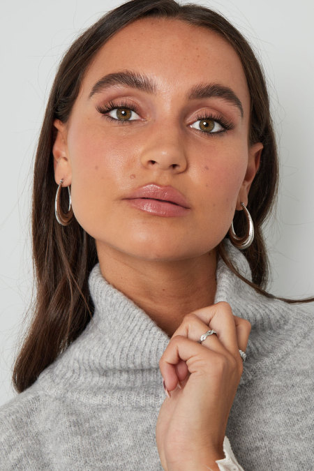 Earrings Oval With Print 2