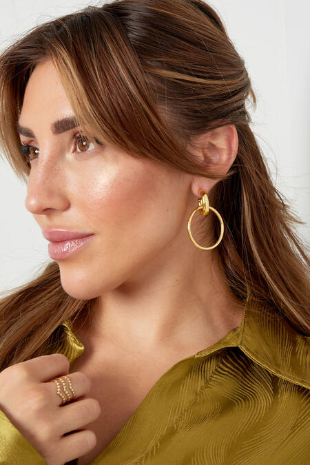earrings link with circle 2