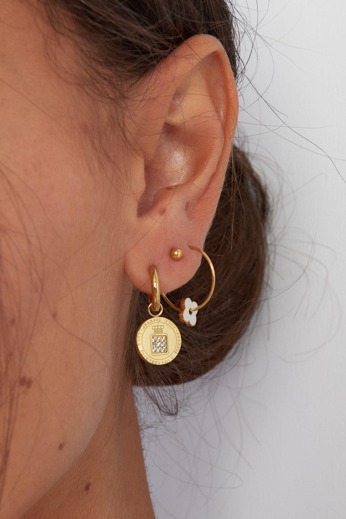 pendientes monedas redondas piedras h5 Imagen2