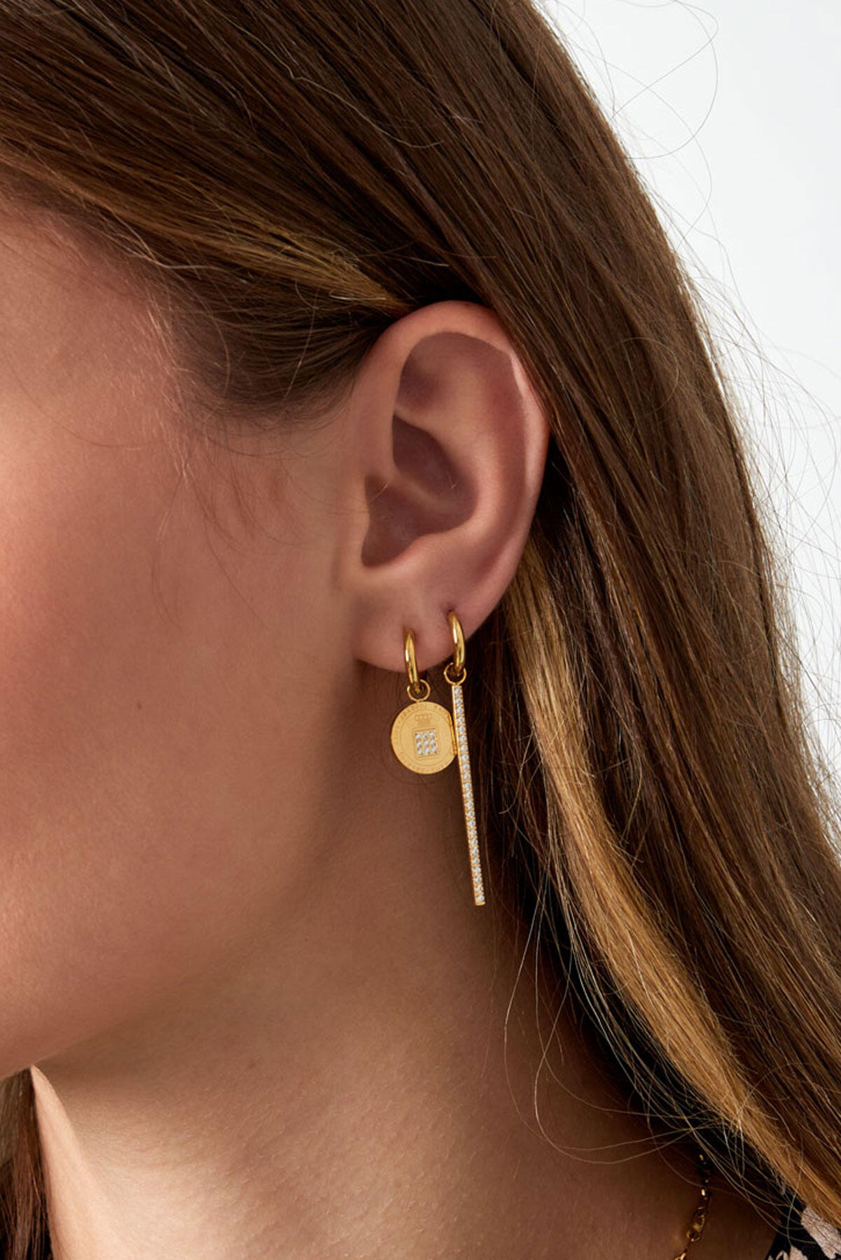 pendientes hileras de circonitas Imagen3