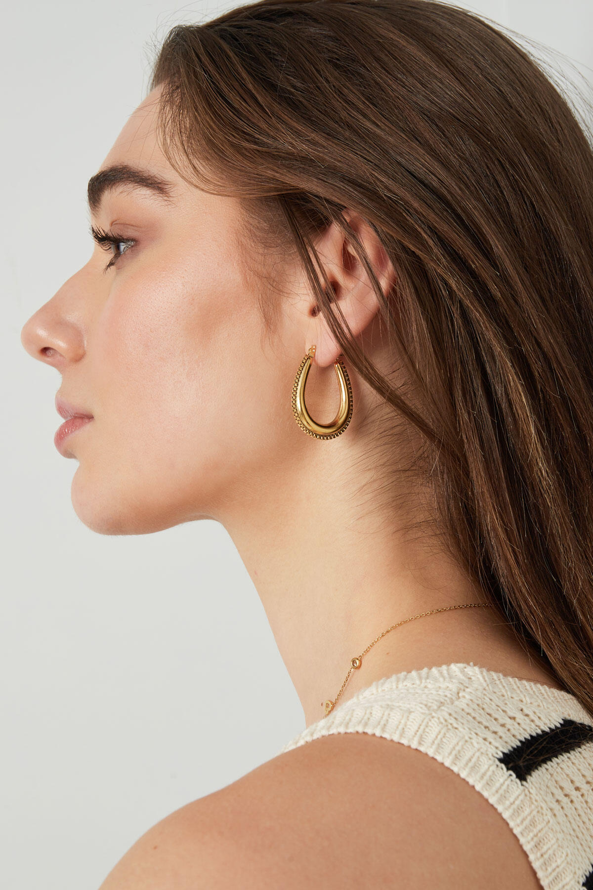 drop shaped earring with links h5 Picture4