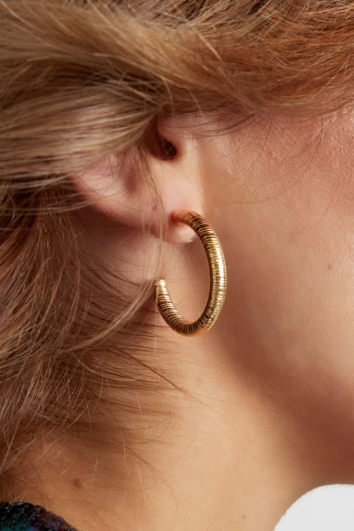 pendientes estampado de rayas Imagen3