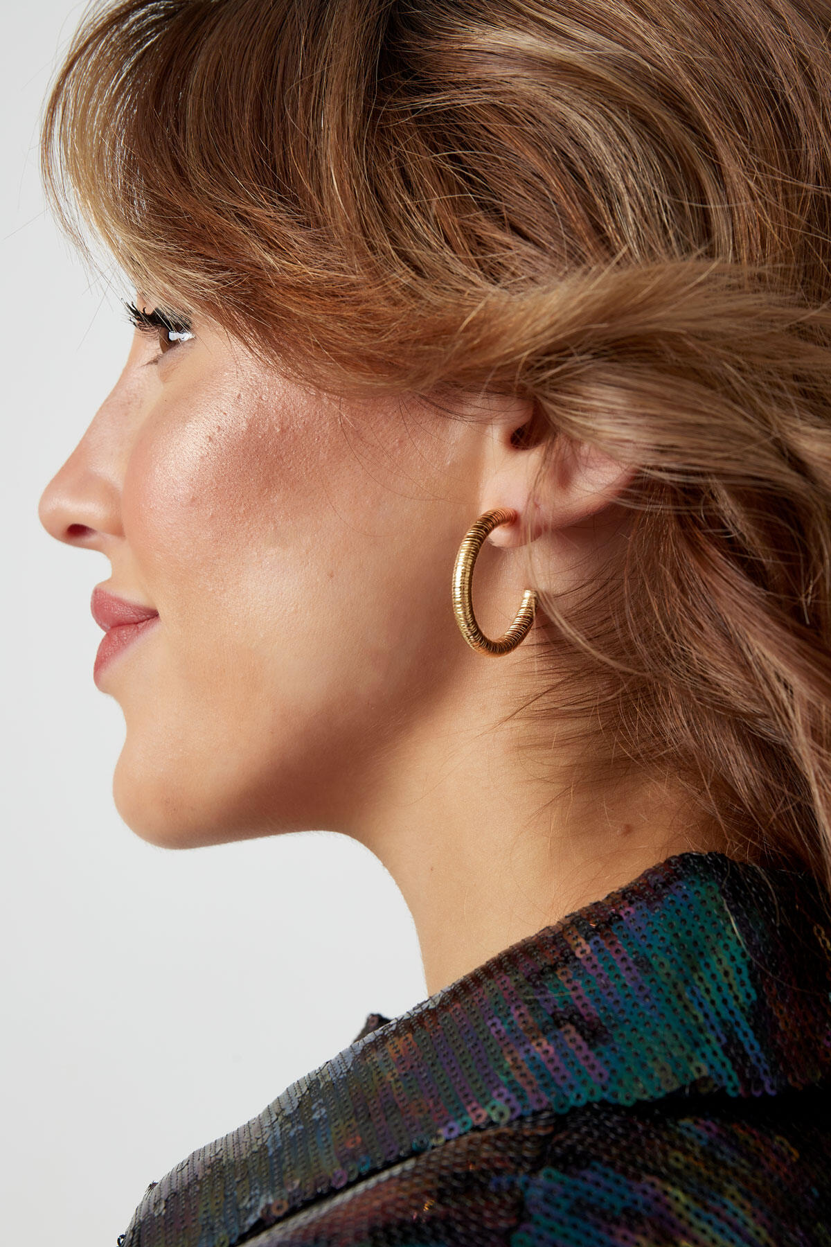 pendientes estampado de rayas Imagen4