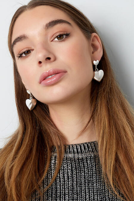 double heart earrings 2