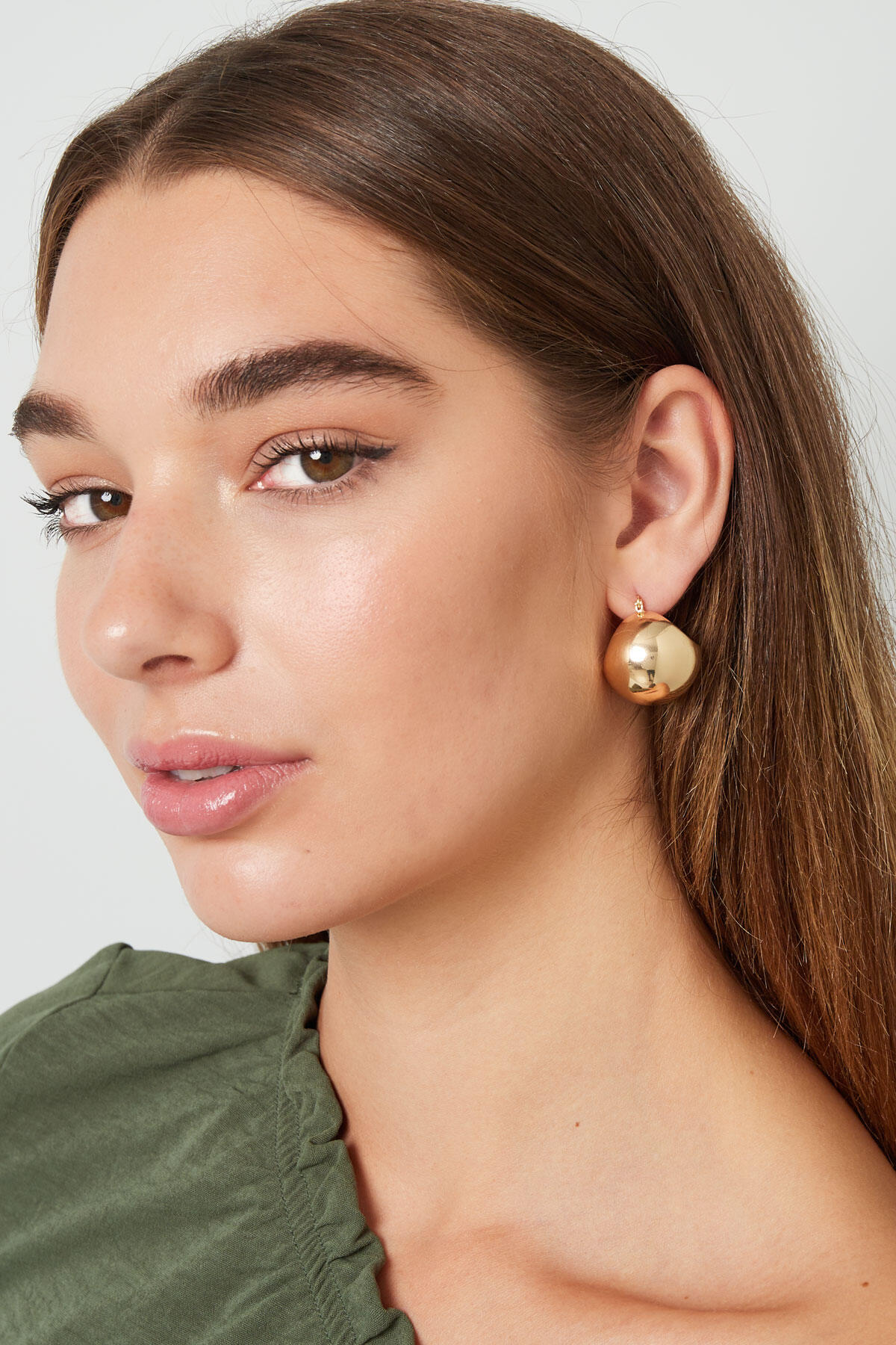 Earrings Classy - Silver Color Color 2