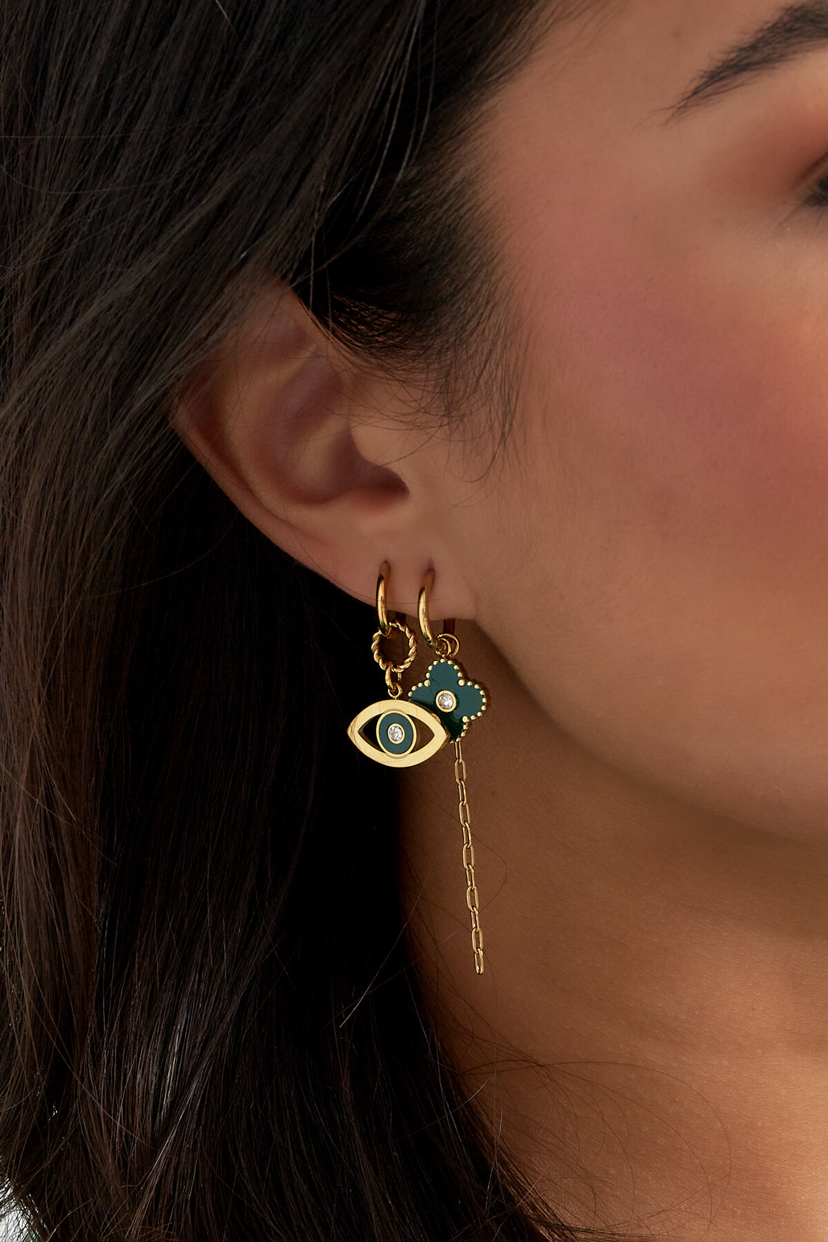 Boucles d'Couleur oreilles oeil veux toi Image3