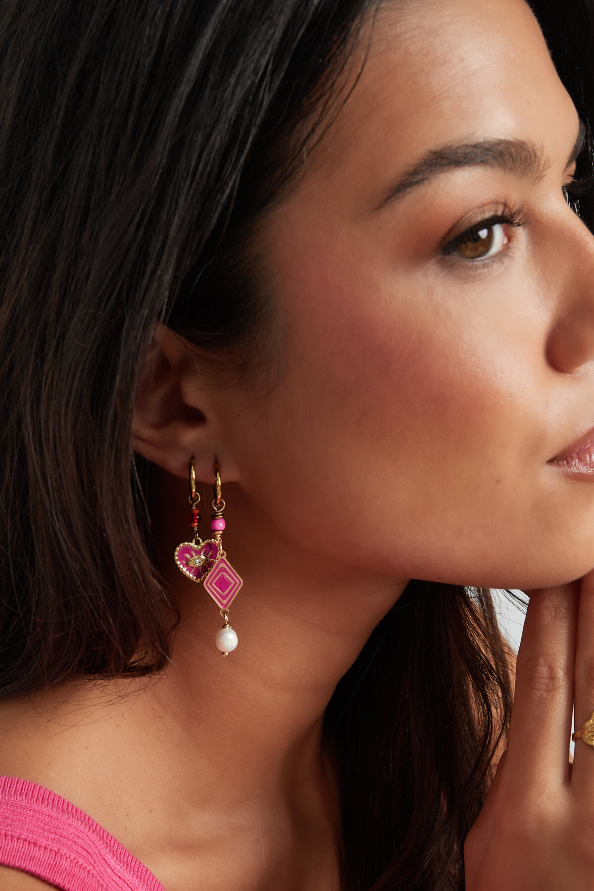 Boucles d'Couleur oreilles miracle colCouleur oré h5 Image4