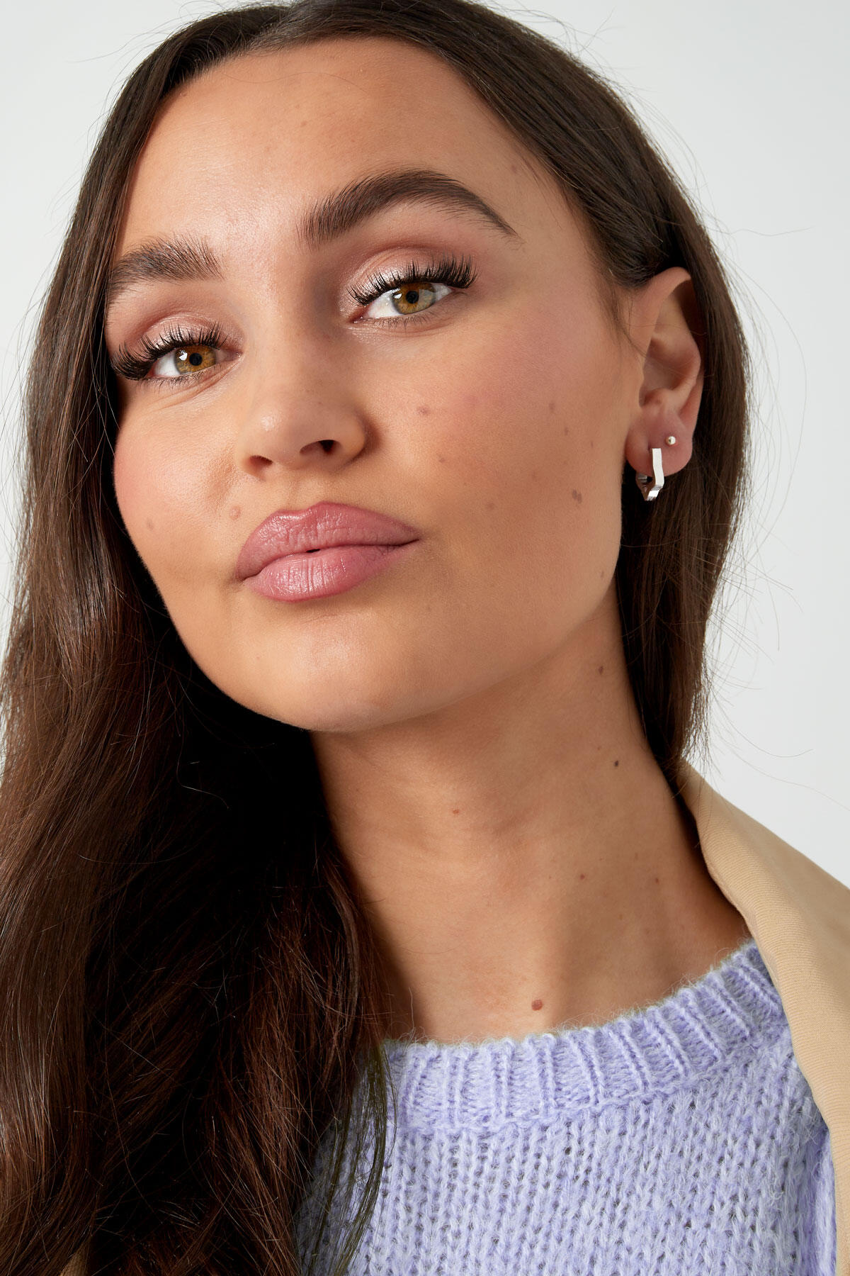 Basic ster oorbellen Goud kleur - klein h5 Afbeelding2