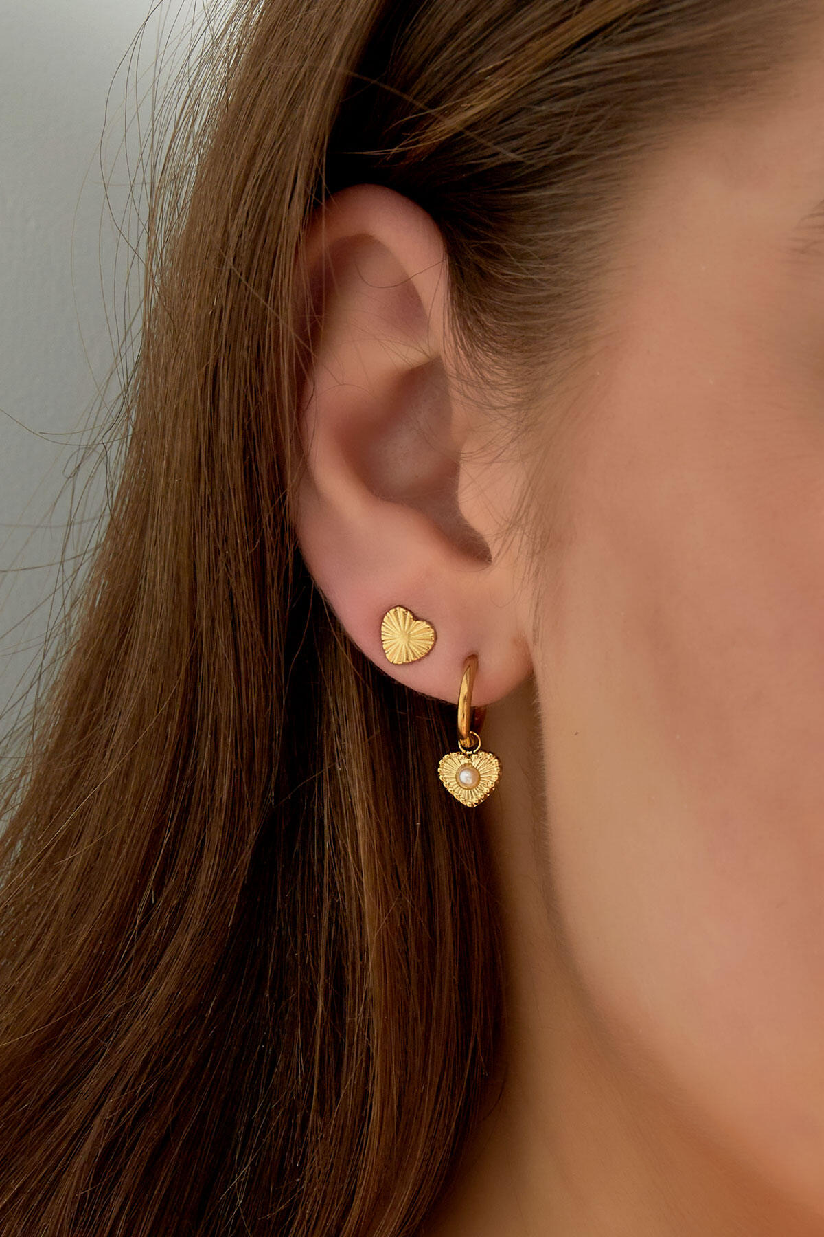 heart shaped earrings with pattern h5 Picture3