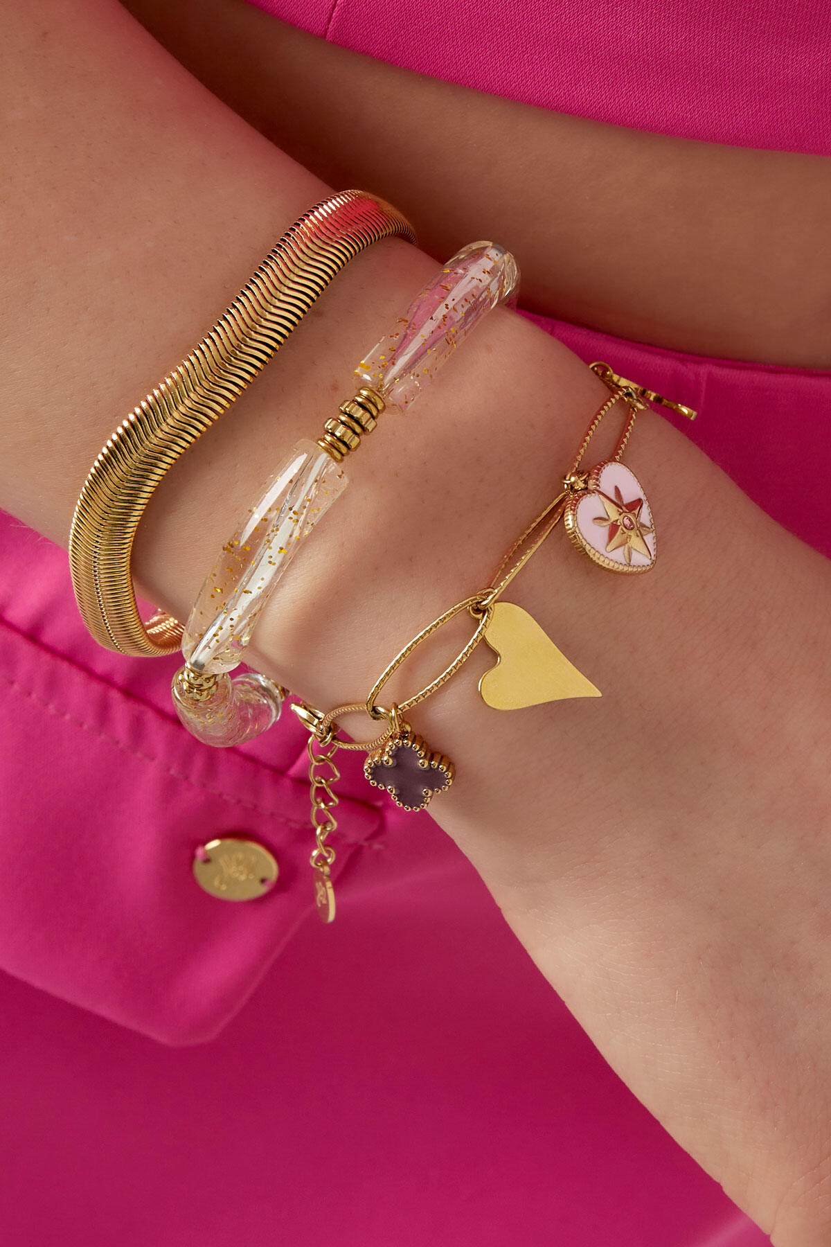bedelarmband lovely butterfly h5 Afbeelding2