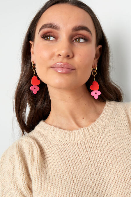 Earrings dare to dream - green purple 2