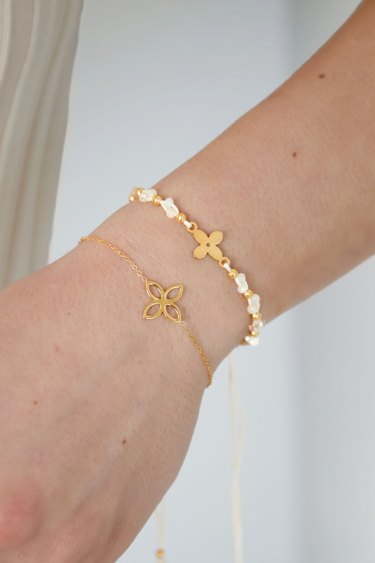 pulsera de verano con cuentas - rosa / 