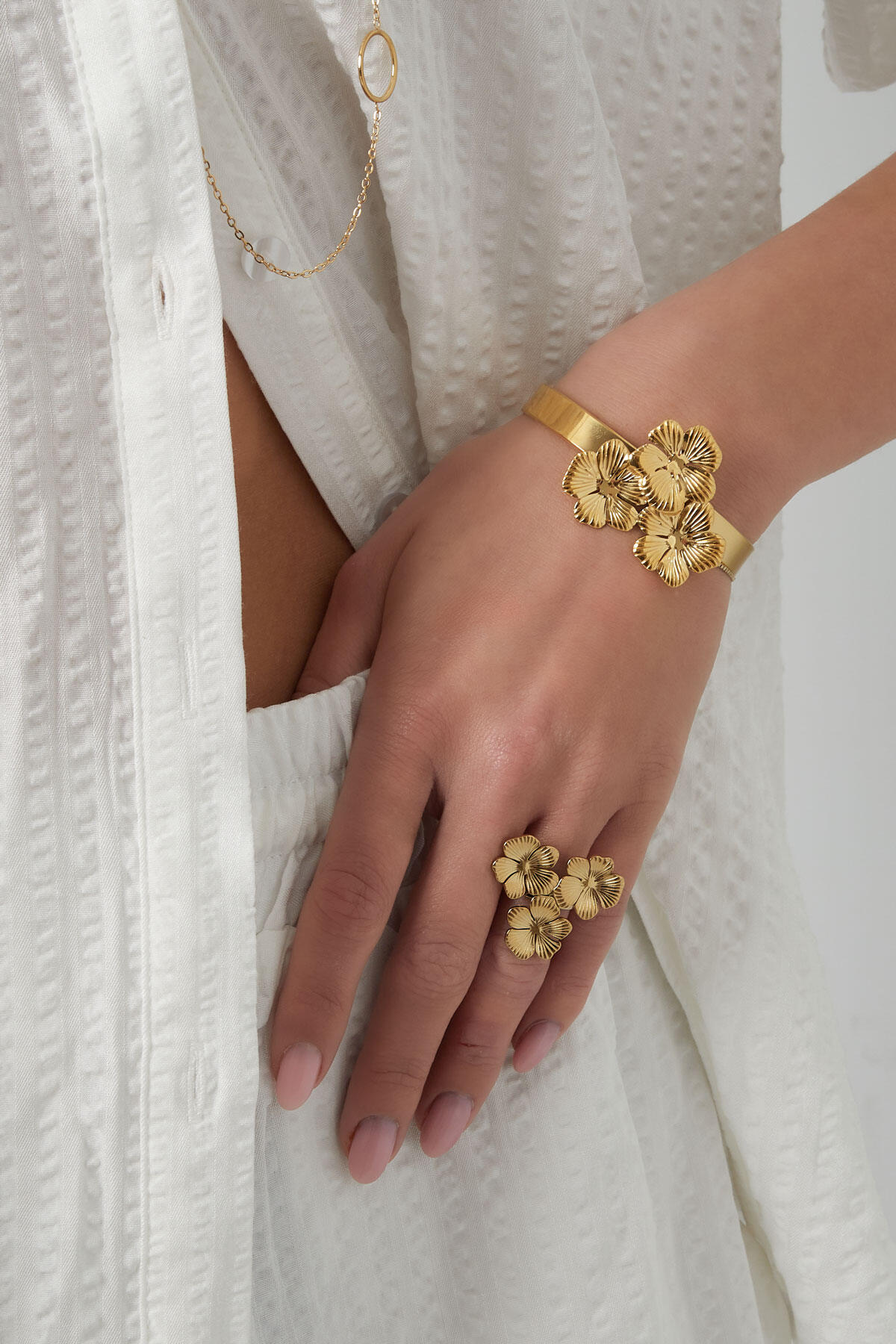 klassieke bloemen feest armband h5 Afbeelding2