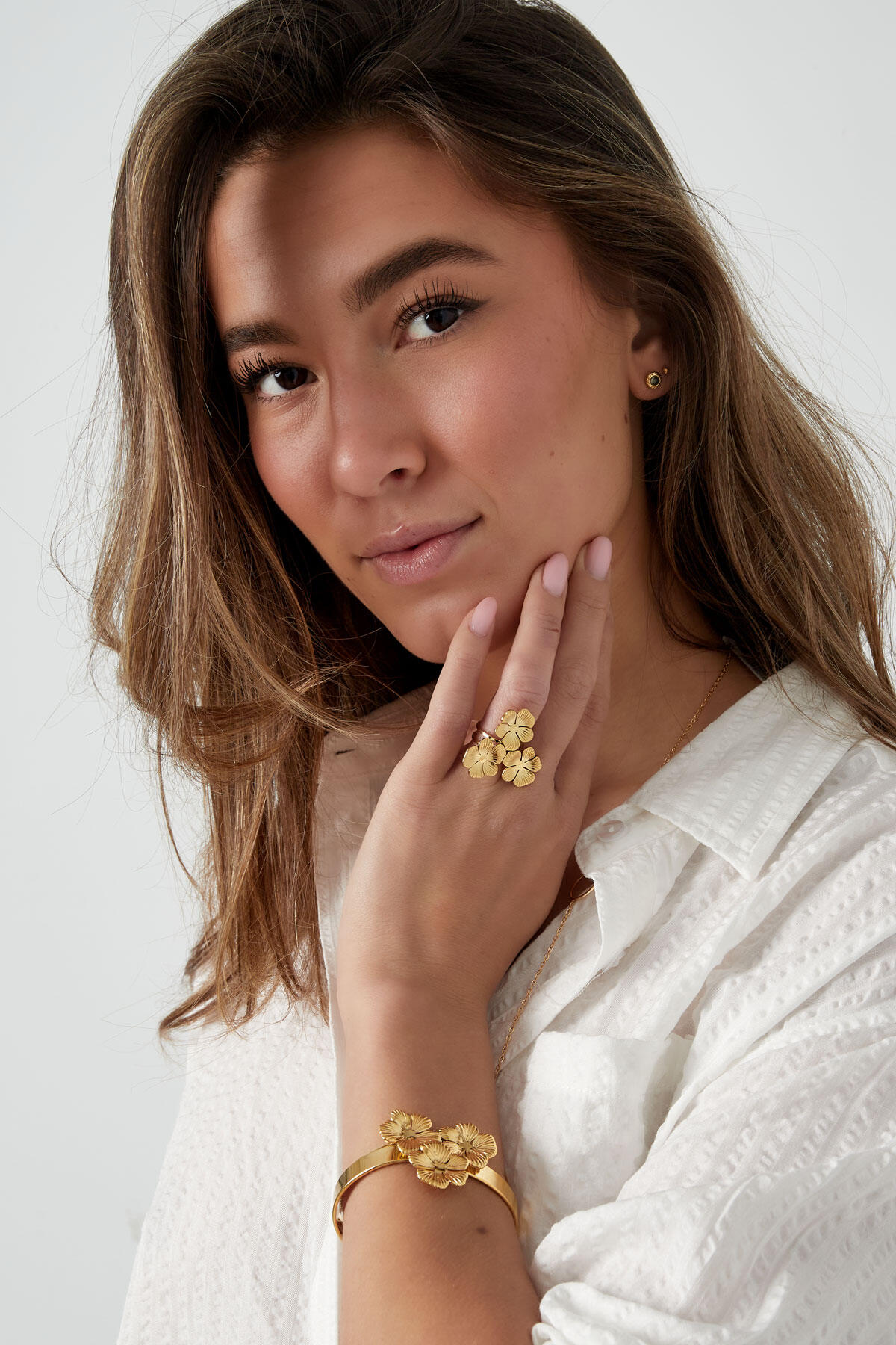 klassieke bloemen feest armband Afbeelding3