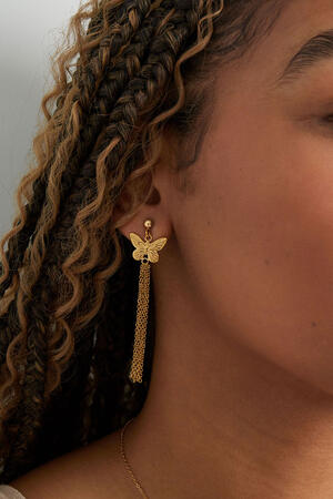 butterfly earrings with chains h5 Picture3