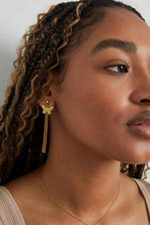 butterfly earrings with chains h5 Picture4