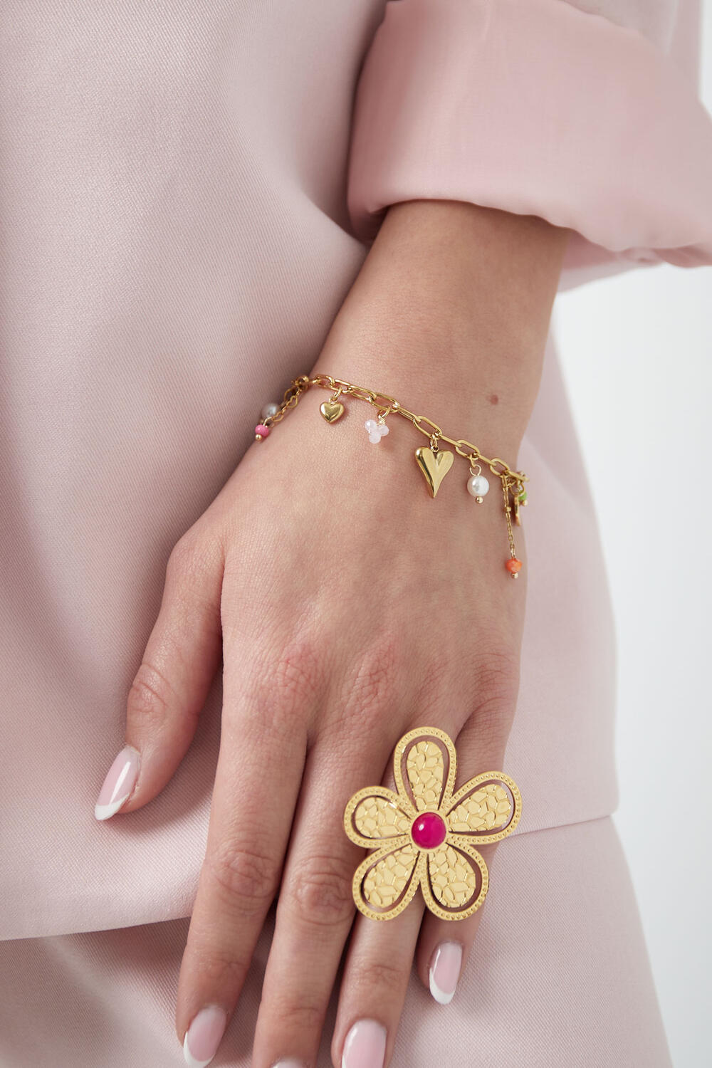 bracciale con ciondoli amore colore h5Immagine2