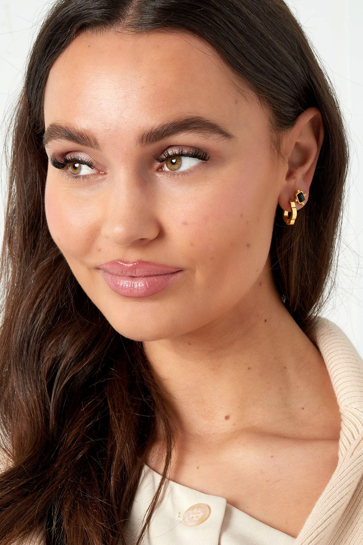 Basic Flower Shape Earrings Small 2