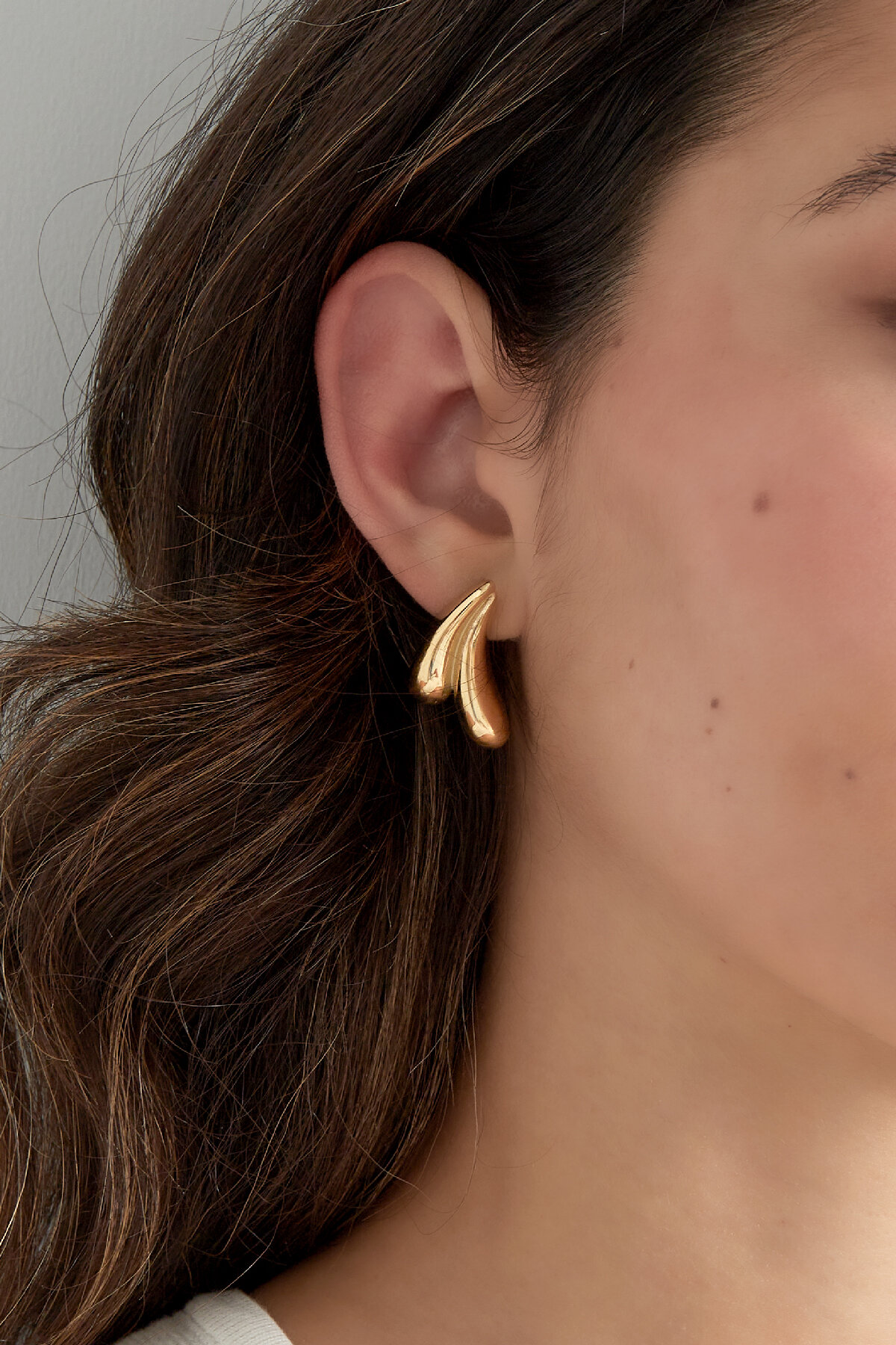 Boucles d'oreilles drippies - doré