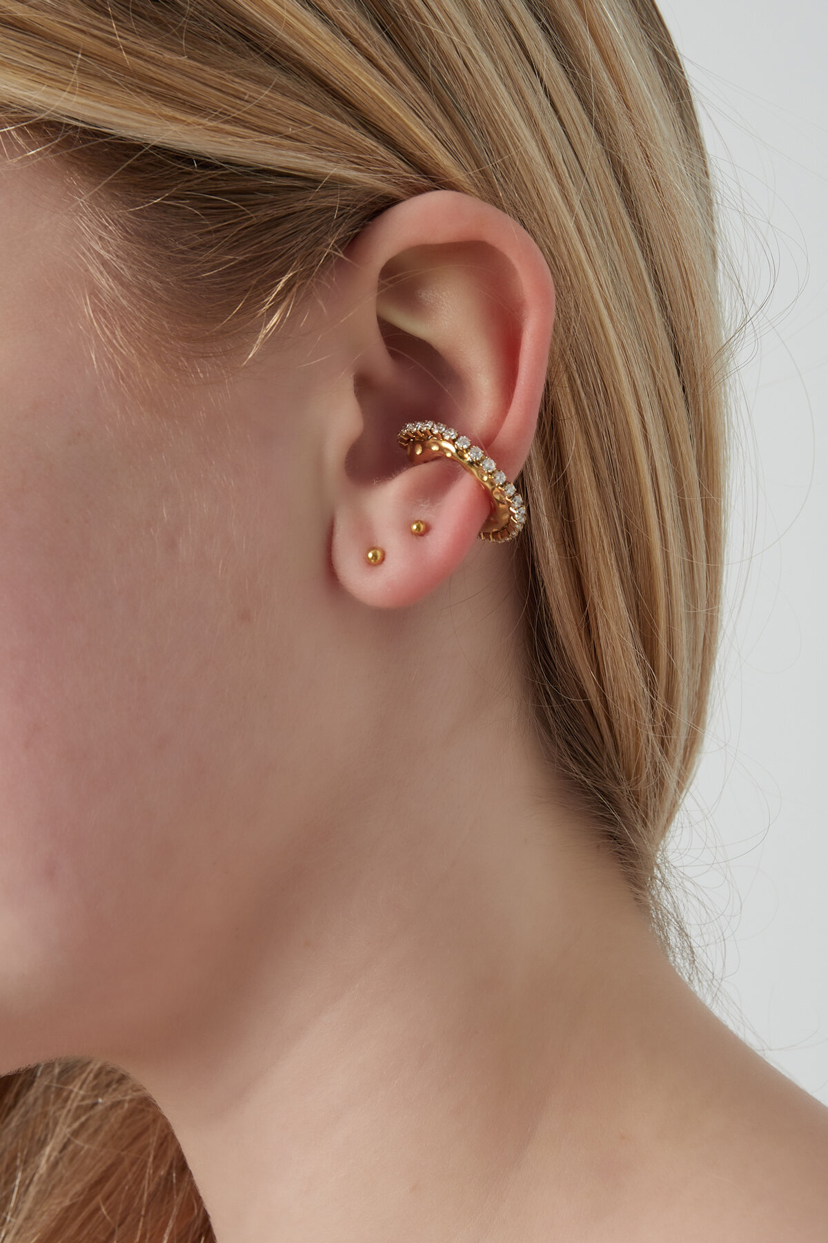 ear cuff met strass Afbeelding2
