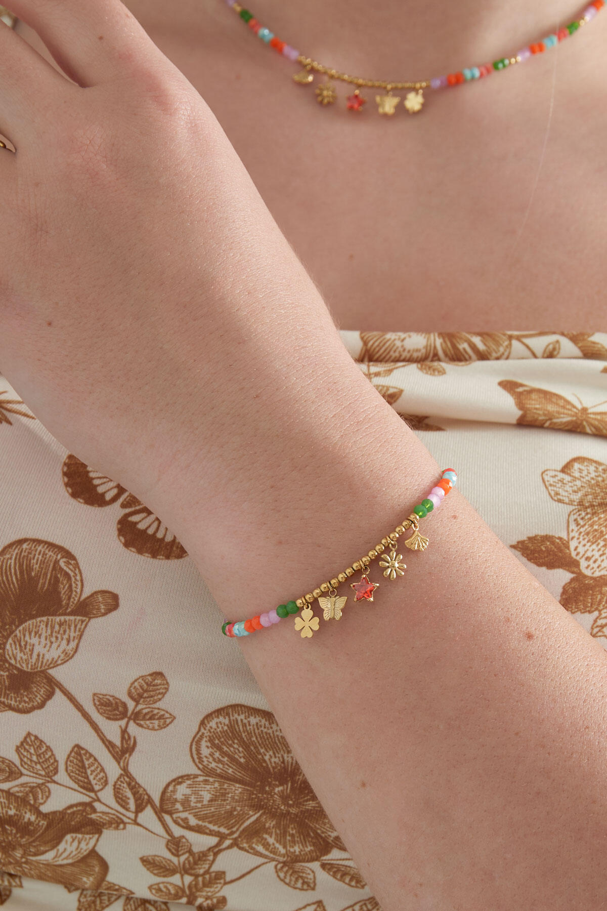 Bracciale colorato natura neutra - multi Immagine2