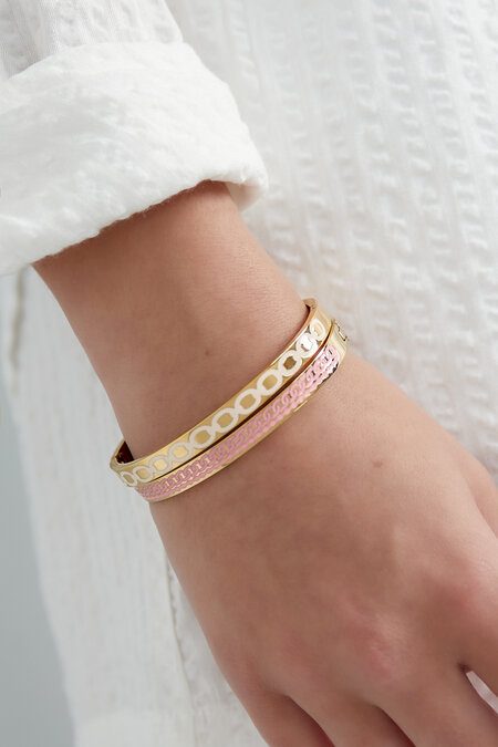 Slave bracelet with round print 2