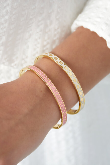 Farbiges Armreif-Armband - flieder