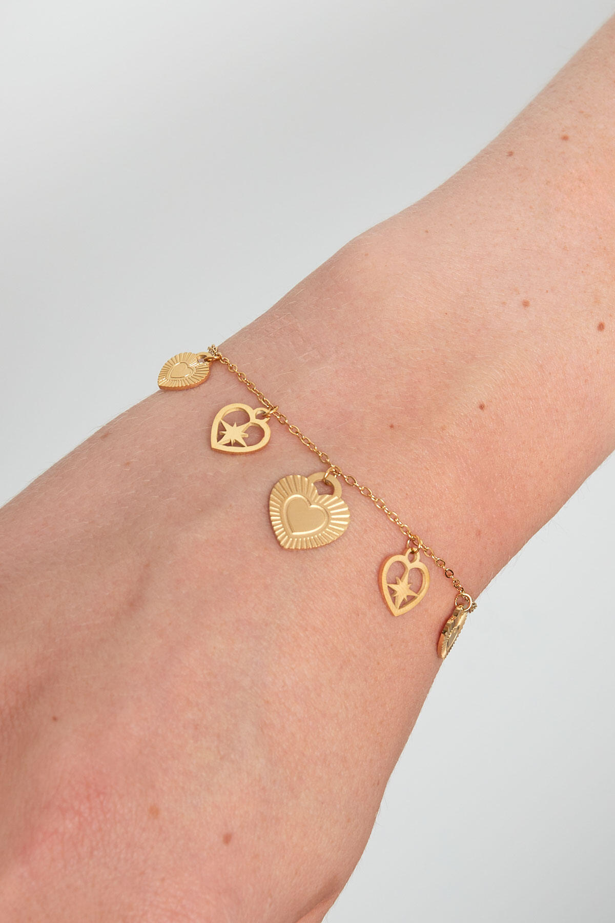 passionate heart charms armband Afbeelding2