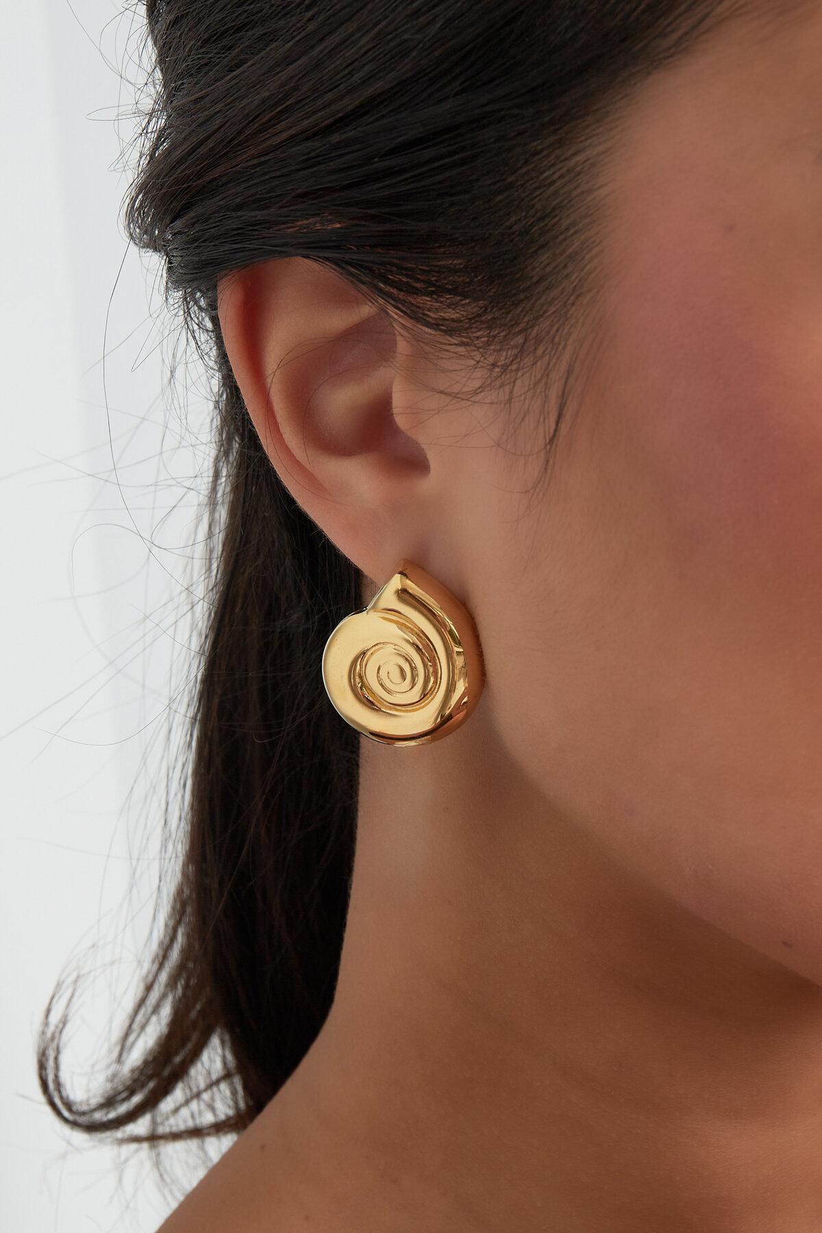 oorbellen swirly shell Afbeelding3