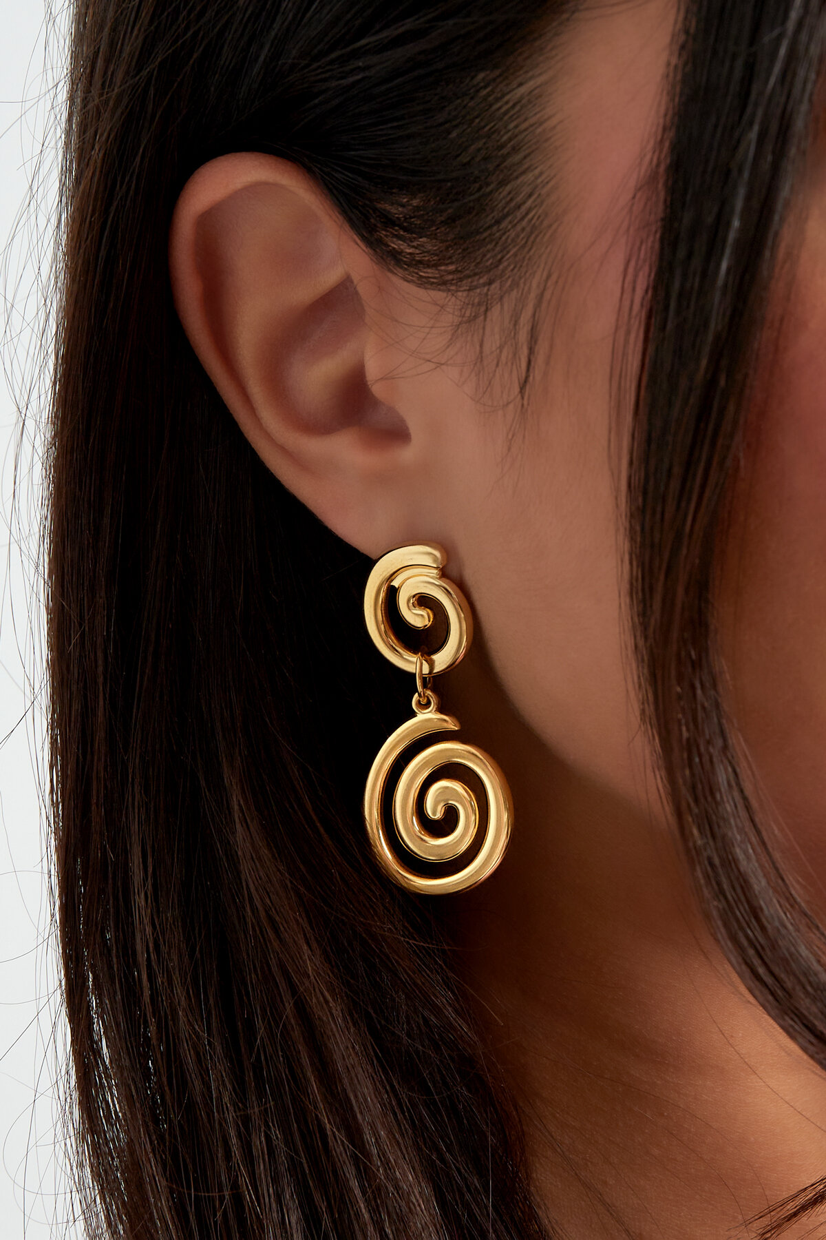 boucles d'oreilles vague tourbillonnante Image3