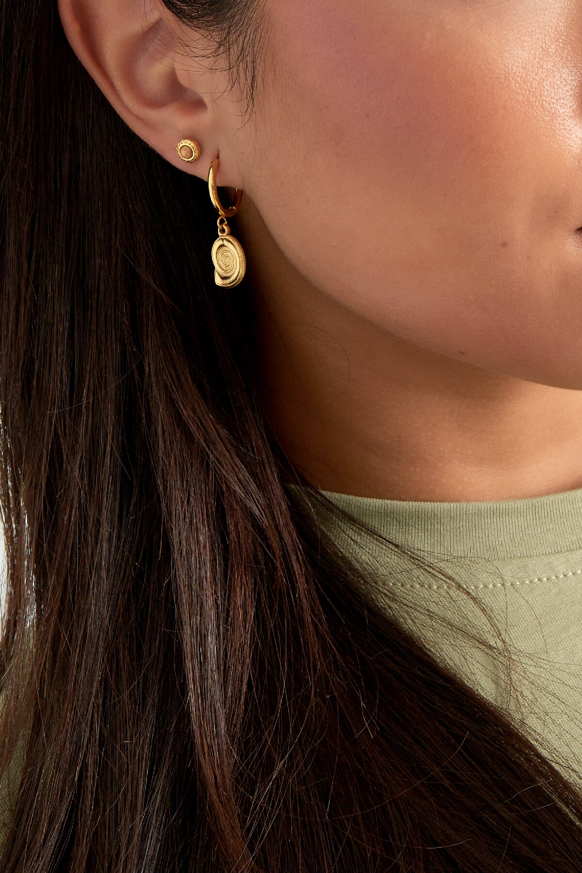 boucles d'oreilles coquillage tourbillon Image2