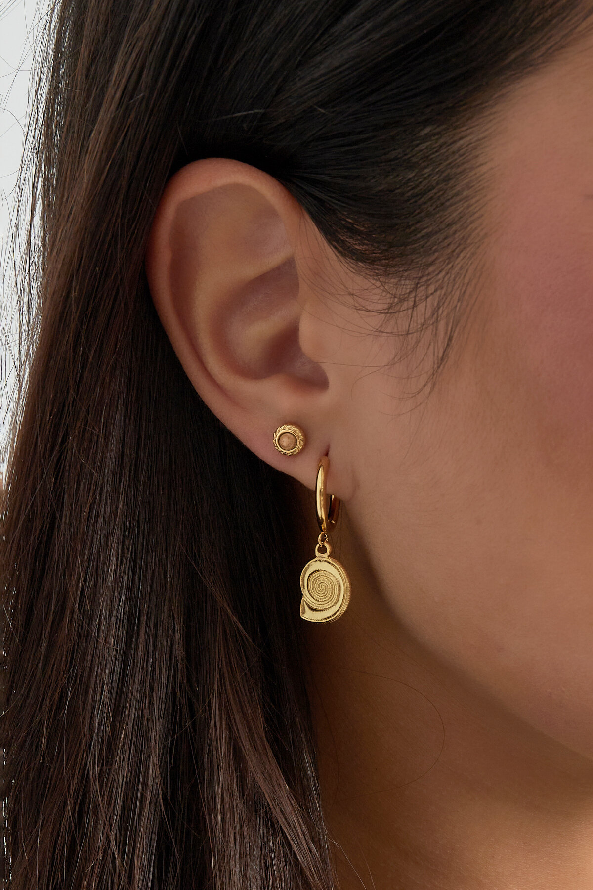 boucles d'oreilles coquillage tourbillon Image3