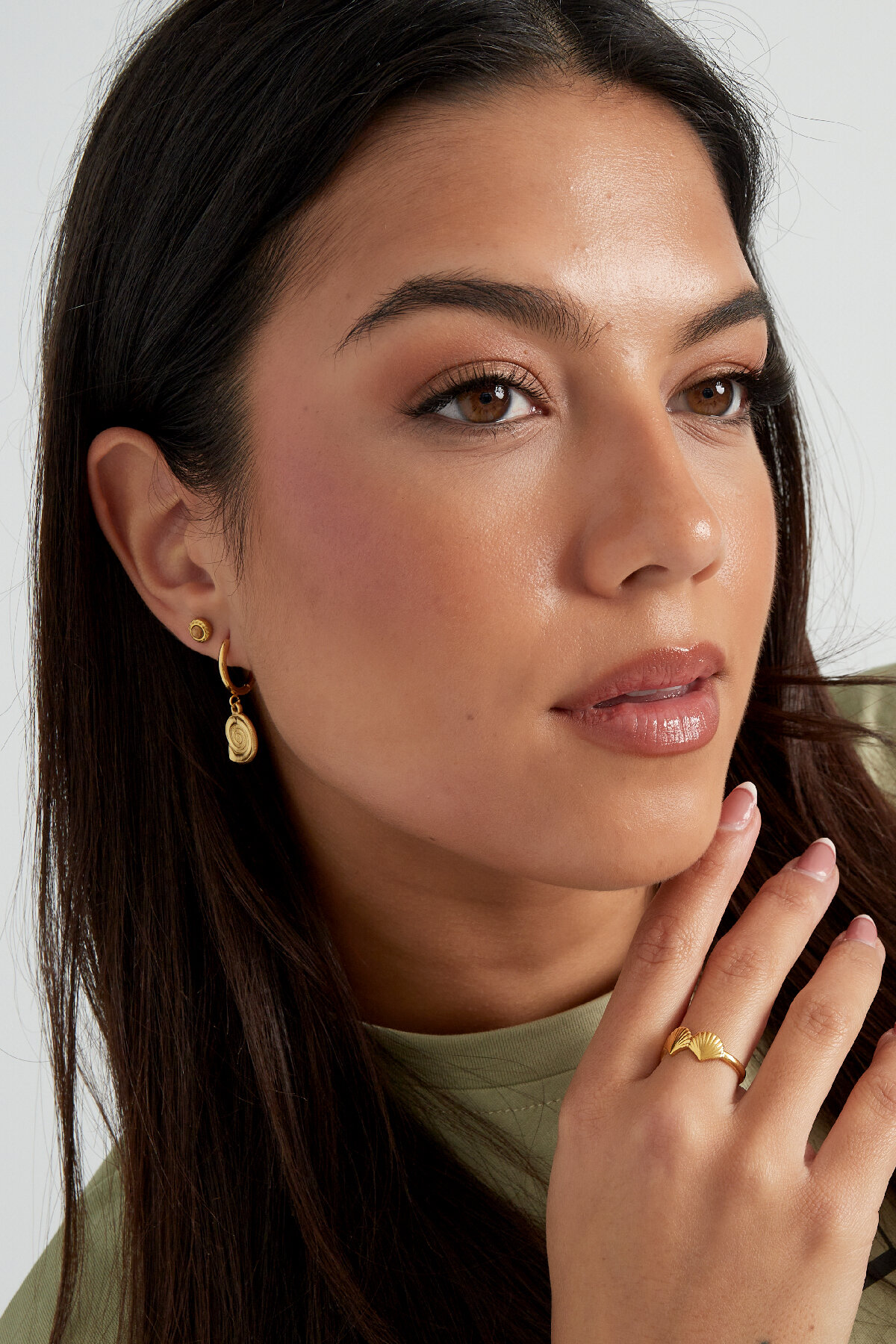 boucles d'oreilles coquillage tourbillon Image4