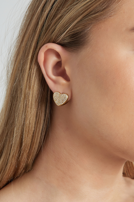 Earrings Sparkle Hearts 2