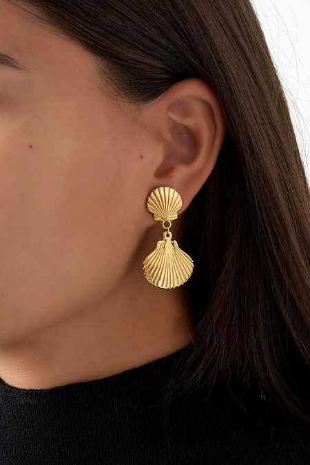 Ohrringe „Beachy Breeze“ – Goldfarbe - Goldfarbefarbe